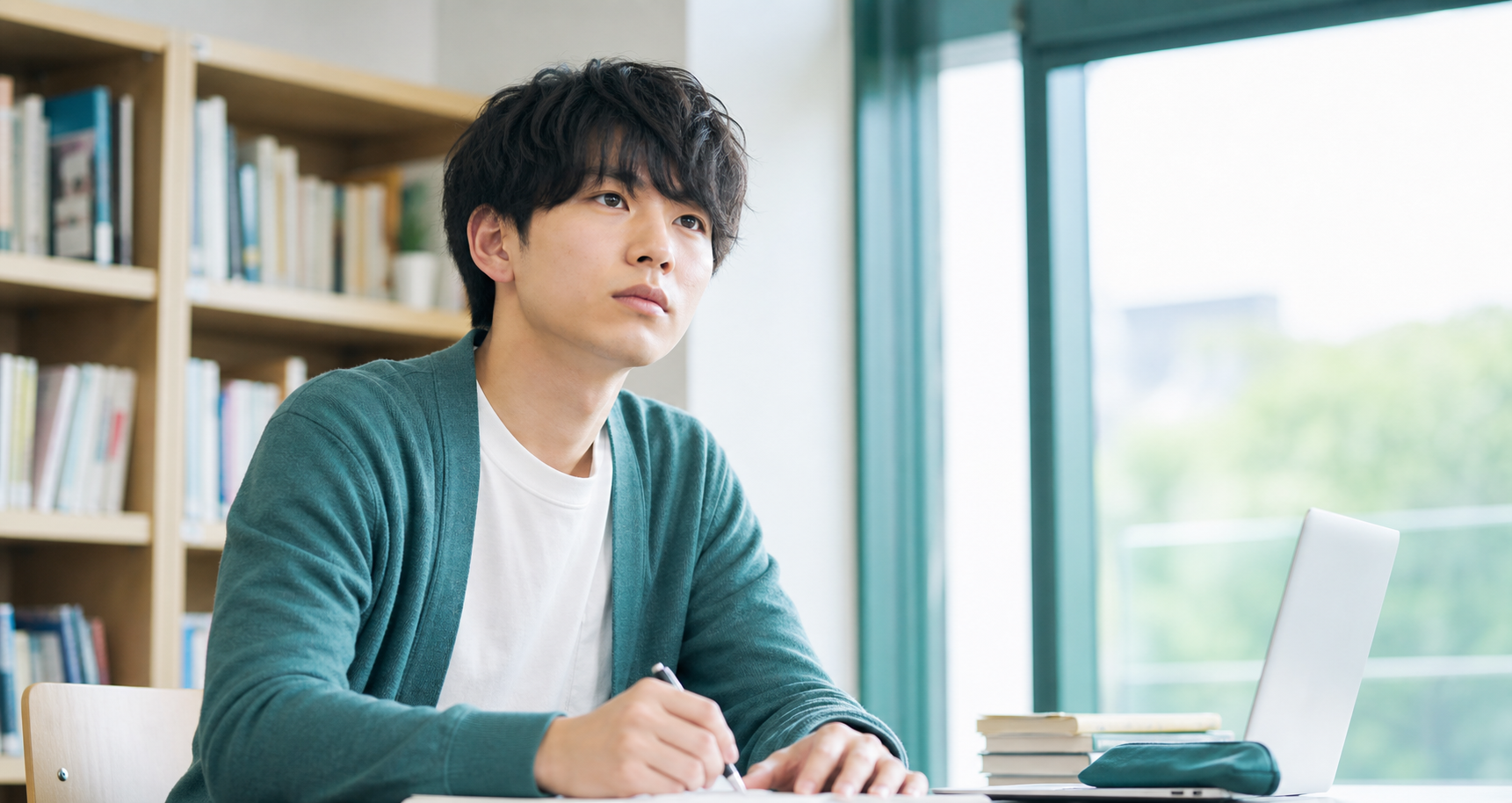 前を見据える20代の若手社会人