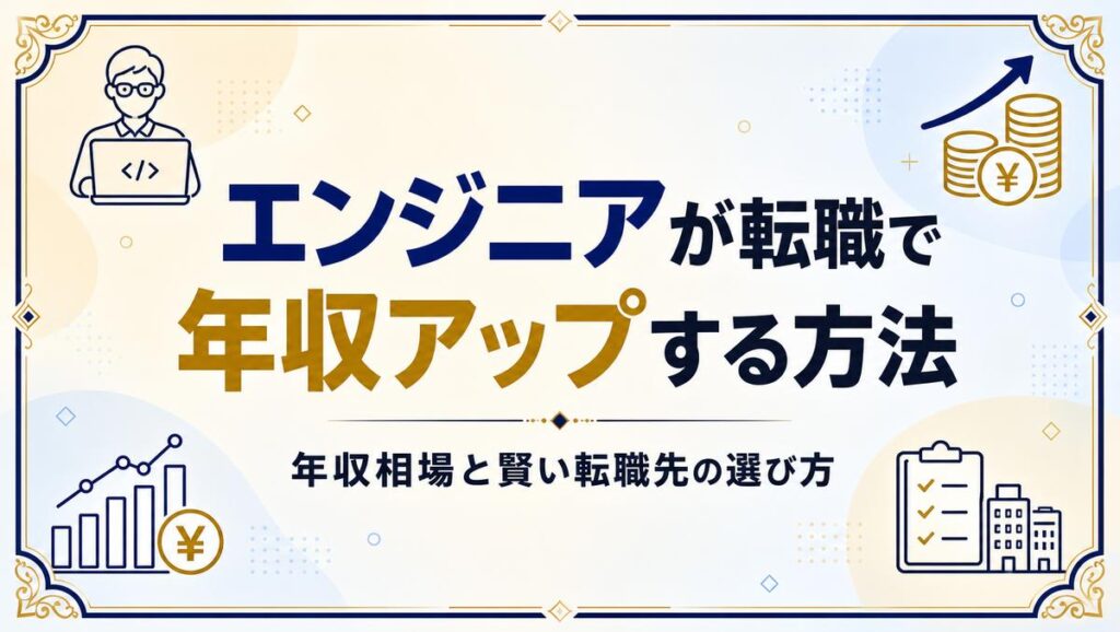 エンジニア転職で年収アップを実現する方法を解説する記事のアイキャッチ画像